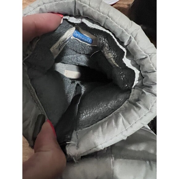 Lands End Girls Snow Boots Size 12 Gray Insulated Fleece Winter Outdoor Zipped - Picture 9 of 9